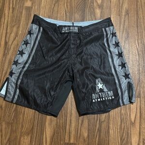 Anthem Athletics * Anthem Men’s Fight Shorts * Size 40 * Black & Silver